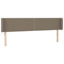 vidaXL tópszínű szövet LED-es fejtámla 183 x 16 x 78/88 cm