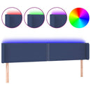 vidaXL kék szövet LED-es fejtámla 183 x 16 x 78/88 cm