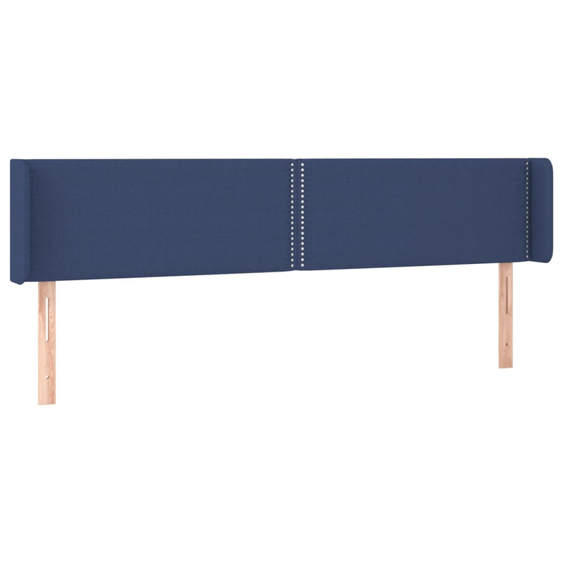 vidaXL kék szövet LED-es fejtámla 183 x 16 x 78/88 cm