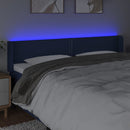vidaXL kék szövet LED-es fejtámla 183 x 16 x 78/88 cm