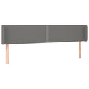 vidaXL sötétszürke szövet LED-es fejtámla 203 x 16 x 78/88 cm