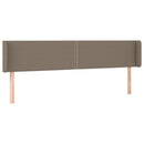vidaXL tópszínű szövet LED-es fejtámla 203 x 16 x 78/88 cm