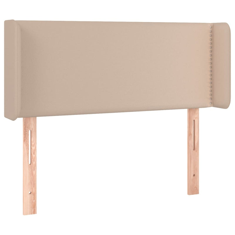 vidaXL fekete műbőr LED-es fejtámla 83x16x78/88 cm