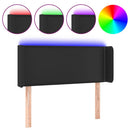 vidaXL fekete műbőr LED-es fejtámla 103 x 16 x 78/88 cm