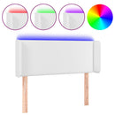 vidaXL fehér műbőr LED-es fejtámla 103x16x78/88 cm