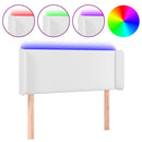 vidaXL fehér műbőr LED-es fejtámla 103x16x78/88 cm
