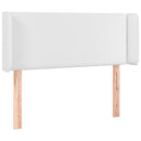 vidaXL fehér műbőr LED-es fejtámla 103x16x78/88 cm