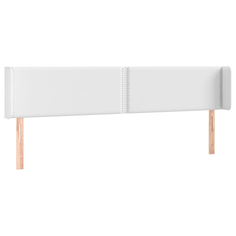 vidaXL fehér műbőr LED-es fejtámla 183x16x78/88 cm