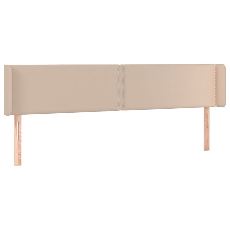 vidaXL cappuccino színű műbőr LED-es fejtámla 183x16x78/88 cm