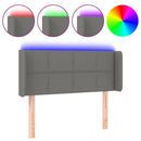 vidaXL sötétszürke szövet LED-es fejtámla 83 x 16 x 78/88 cm