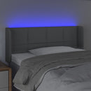 vidaXL világosszürke szövet LED-es fejtámla 93 x 16 x 78/88 cm