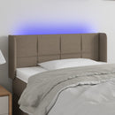 vidaXL tópszínű szövet LED-es fejtámla 93 x 16 x 78/88 cm
