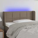 vidaXL tópszínű szövet LED-es fejtámla 93 x 16 x 78/88 cm
