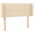 vidaXL krémszínű szövet LED-es fejtámla 93 x 16 x 78/88 cm