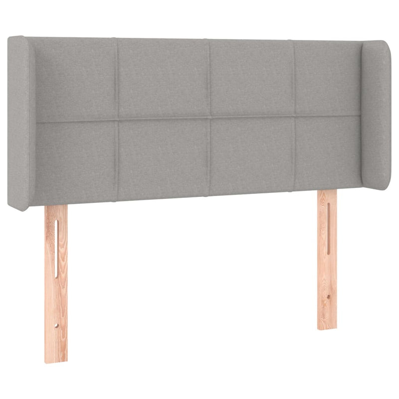 vidaXL világosszürke szövet LED-es fejtámla 103 x 16 x 78/88 cm