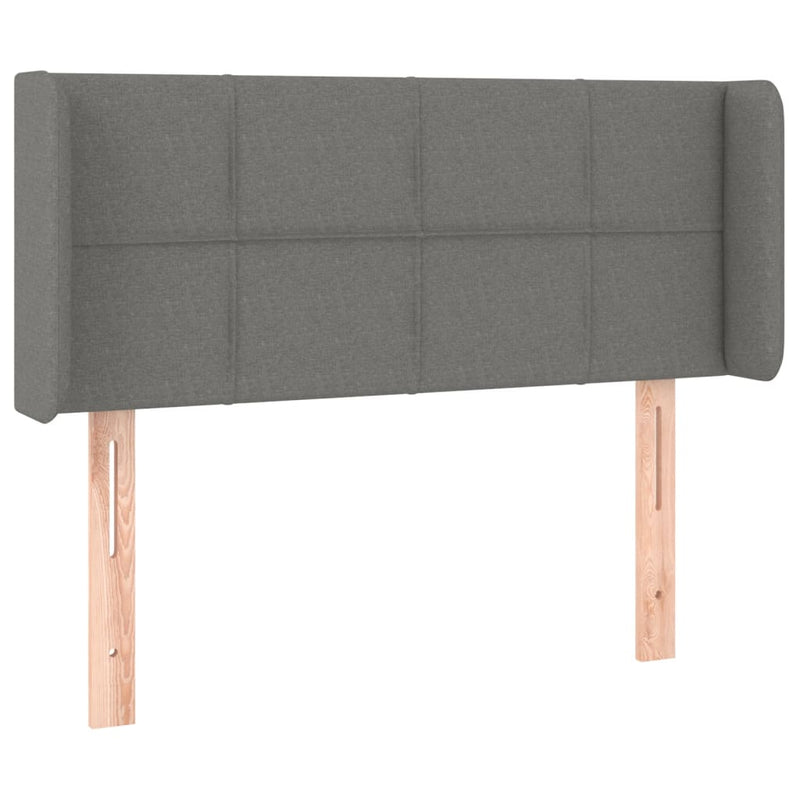 vidaXL sötétszürke szövet LED-es fejtámla 103 x 16 x 78/88 cm