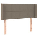 vidaXL tópszínű szövet LED-es fejtámla 103 x 16 x 78/88 cm