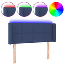 vidaXL kék szövet LED-es fejtámla 103 x 16 x 78/88 cm