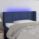 vidaXL kék szövet LED-es fejtámla 103 x 16 x 78/88 cm