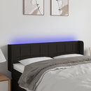 vidaXL fekete szövet LED-es fejtámla 147 x 16 x 78/88 cm