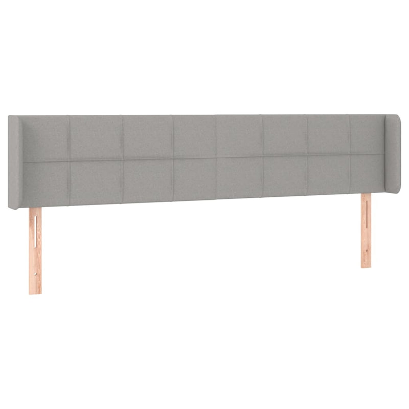 vidaXL világosszürke szövet LED-es fejtámla 163 x 16 x 78/88 cm