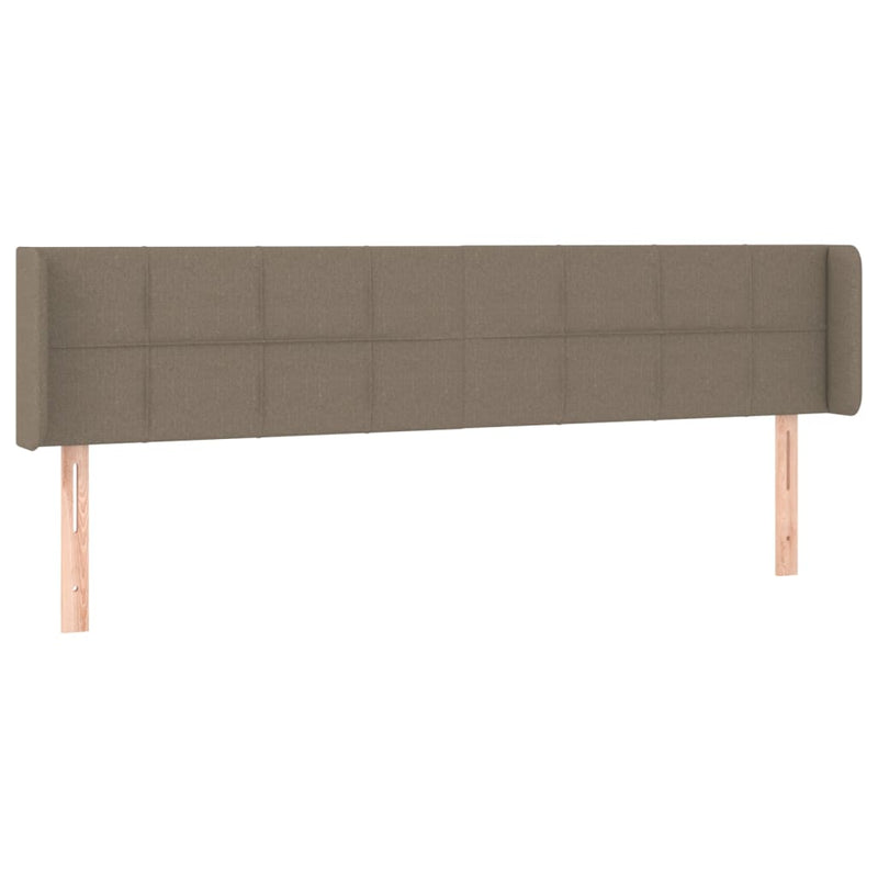 vidaXL tópszínű szövet LED-es fejtámla 163 x 16 x 78/88 cm