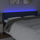 vidaXL kék szövet LED-es fejtámla 163 x 16 x 78/88 cm