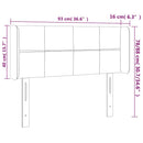 vidaXL sötétzöld bársony LED-es fejtámla 93 x 16 x 78/88 cm
