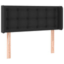 vidaXL fekete műbőr LED-es fejtámla 83 x 16 x 78/88 cm
