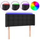vidaXL fekete műbőr LED-es fejtámla 93 x 16 x 78/88 cm