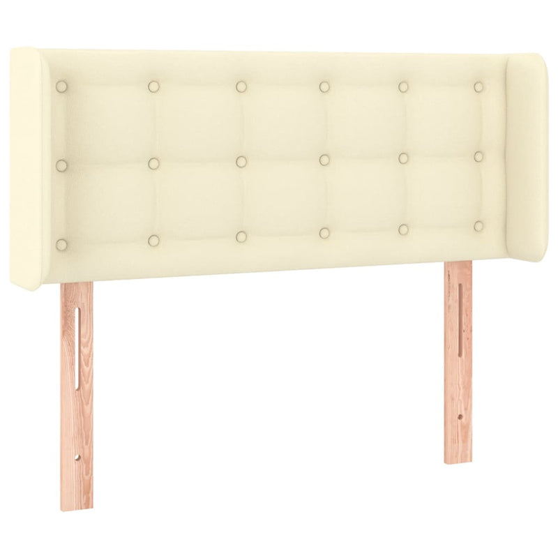 vidaXL krémszínű műbőr LED-es fejtámla 93 x 16 x 78/88 cm