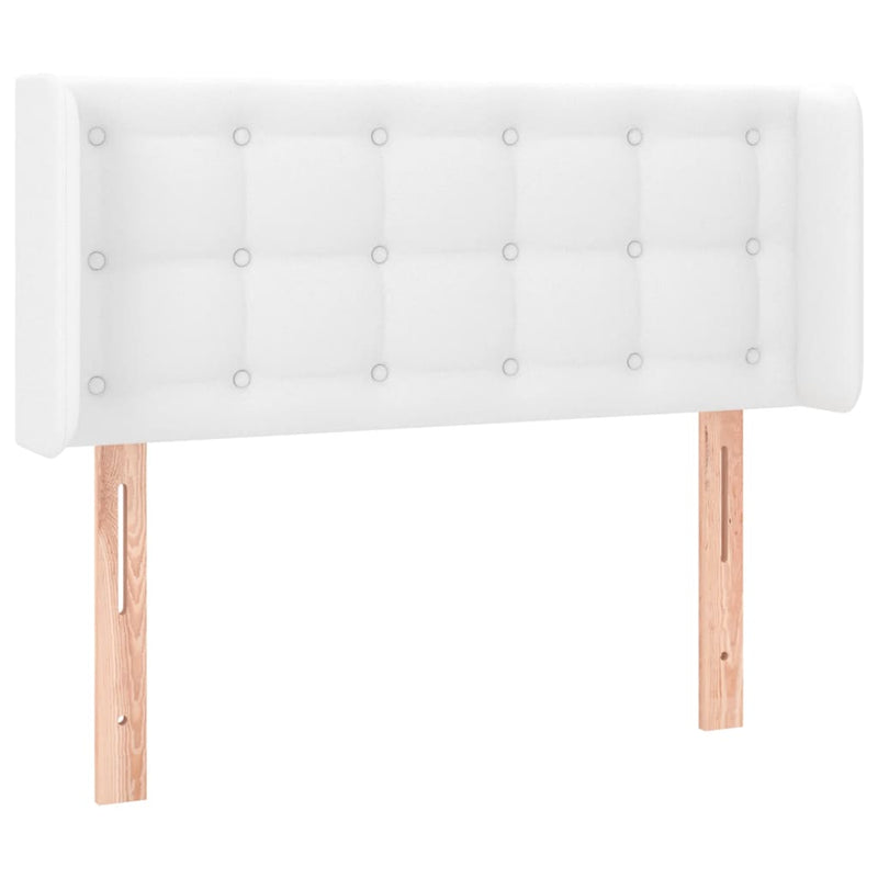 vidaXL fehér műbőr LED-es fejtámla 103x16x78/88 cm