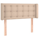 vidaXL cappuccino színű műbőr LED-es fejtámla 103x16x78/88 cm