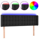 vidaXL fekete műbőr LED-es fejtámla 147 x 16 x 78/88 cm