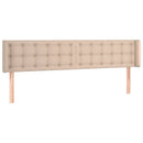 vidaXL cappuccino színű műbőr LED-es fejtámla 183x16x78/88 cm