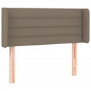 vidaXL tópszínű szövet LED-es fejtámla 93 x 16 x 78/88 cm