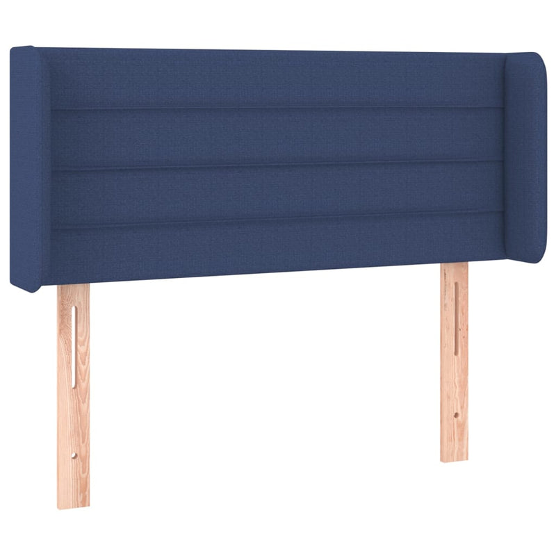 vidaXL kék szövet LED-es fejtámla 93 x 16 x 78/88 cm
