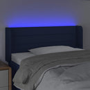 vidaXL kék szövet LED-es fejtámla 93 x 16 x 78/88 cm
