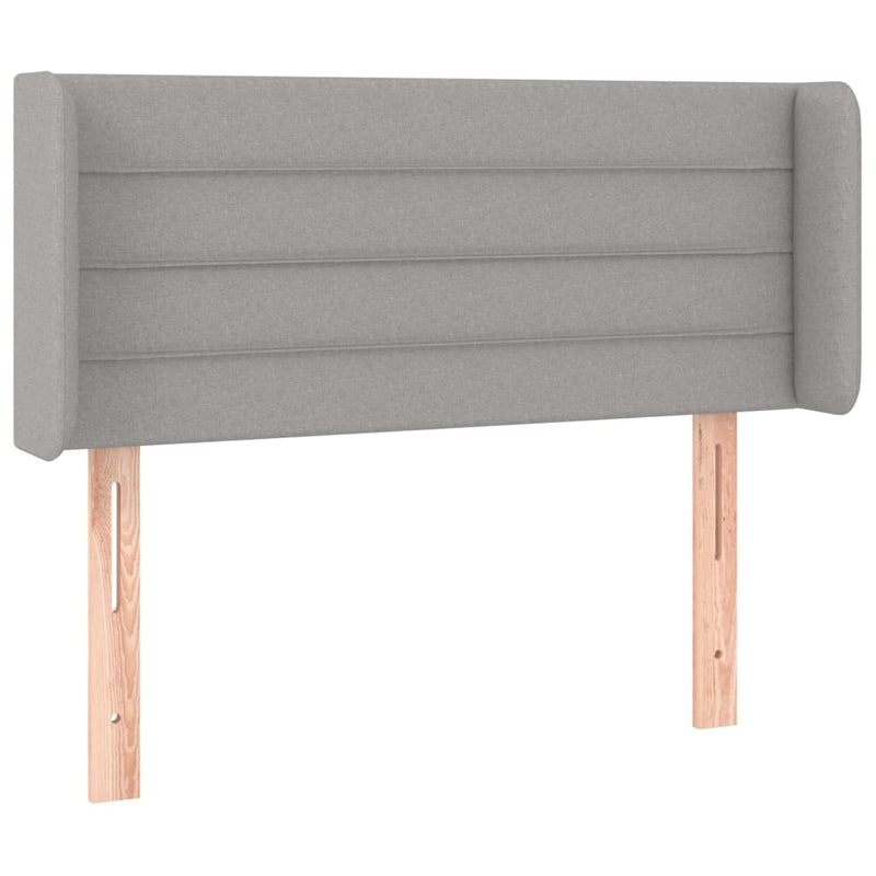vidaXL világosszürke szövet LED-es fejtámla 103 x 16 x 78/88 cm