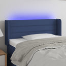 vidaXL kék szövet LED-es fejtámla 103 x 16 x 78/88 cm