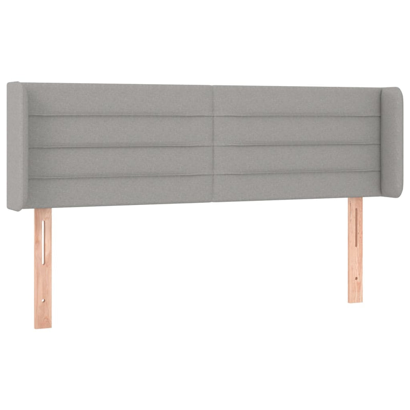 vidaXL világosszürke szövet LED-es fejtámla 147 x 16 x 78/88 cm
