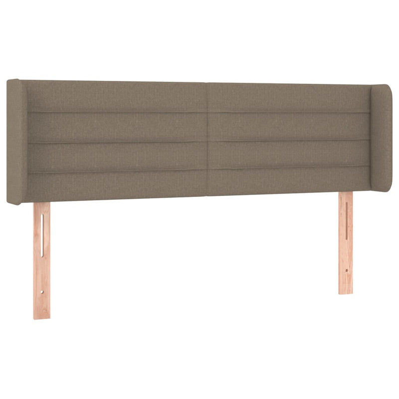vidaXL tópszínű szövet LED-es fejtámla 147 x 16 x 78/88 cm