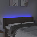 vidaXL tópszínű szövet LED-es fejtámla 147 x 16 x 78/88 cm