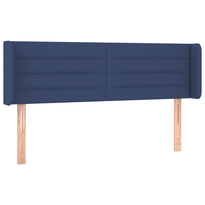 vidaXL kék szövet LED-es fejtámla 147 x 16 x 78/88 cm