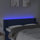 vidaXL kék szövet LED-es fejtámla 147 x 16 x 78/88 cm