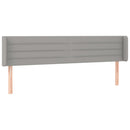 vidaXL világosszürke szövet LED-es fejtámla 163 x 16 x 78/88 cm