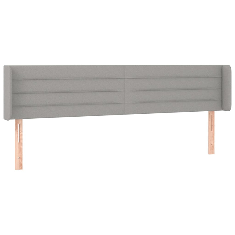 vidaXL világosszürke szövet LED-es fejtámla 163 x 16 x 78/88 cm