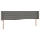 vidaXL sötétszürke szövet LED-es fejtámla 183 x 16 x 78/88 cm
