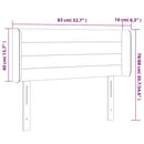 vidaXL sötétzöld bársony LED-es fejtámla 83 x 16 x 78/88 cm