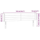 vidaXL sötétzöld bársony LED-es fejtámla 163 x 16 x 78/88 cm